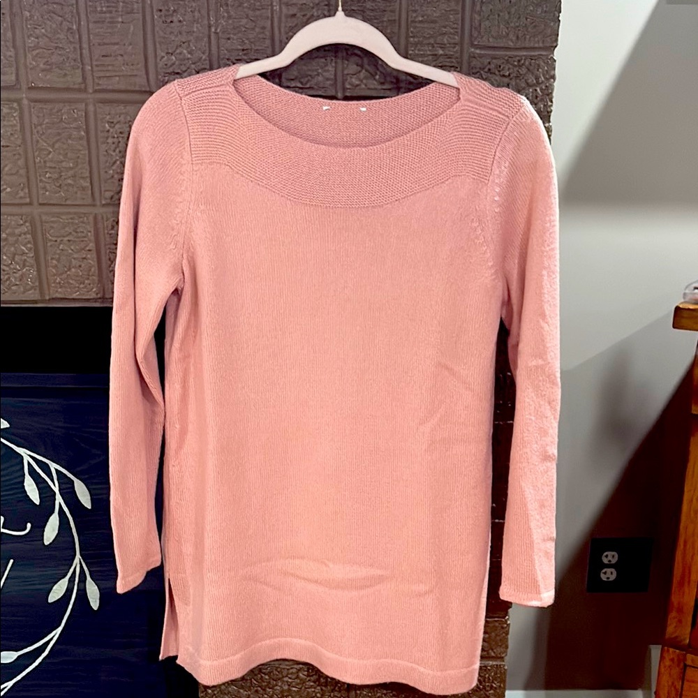 J. Jill Pink Crew Neck Tunic Sweater*